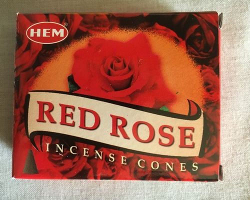 Incenso Coni Rosa Rossa Hem33
