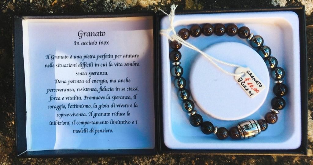 Braccialetto in Granato BGra01