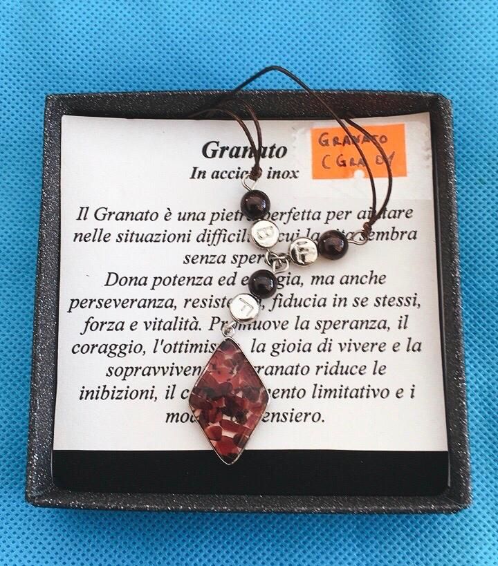 Collana Ciondolo Granato CGra01