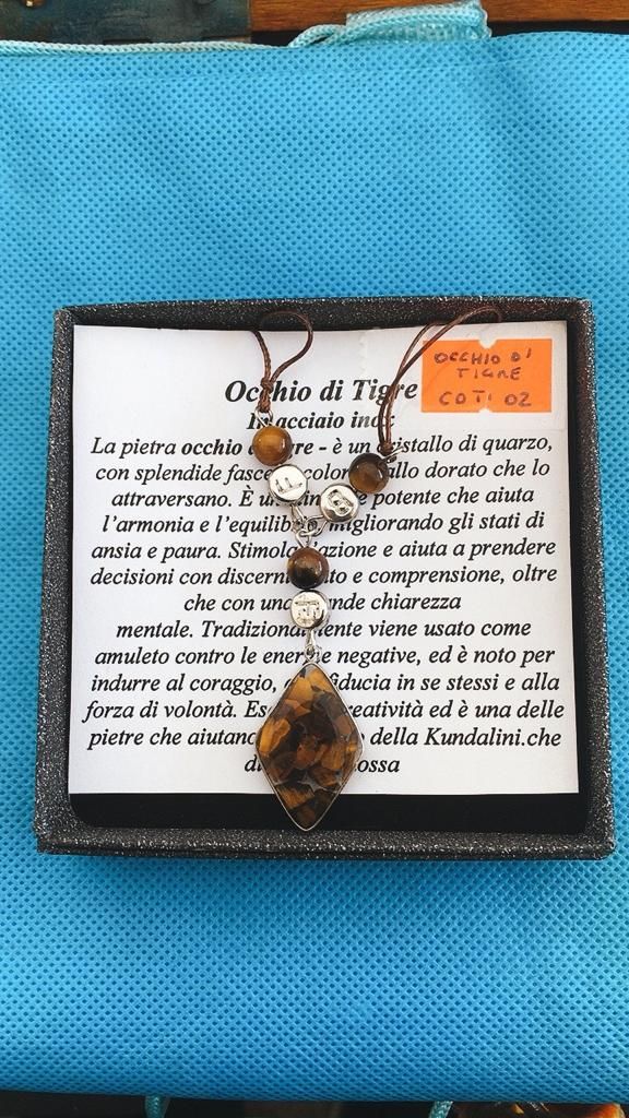 Collana Ciondolo Occhio di Tigre COTi02