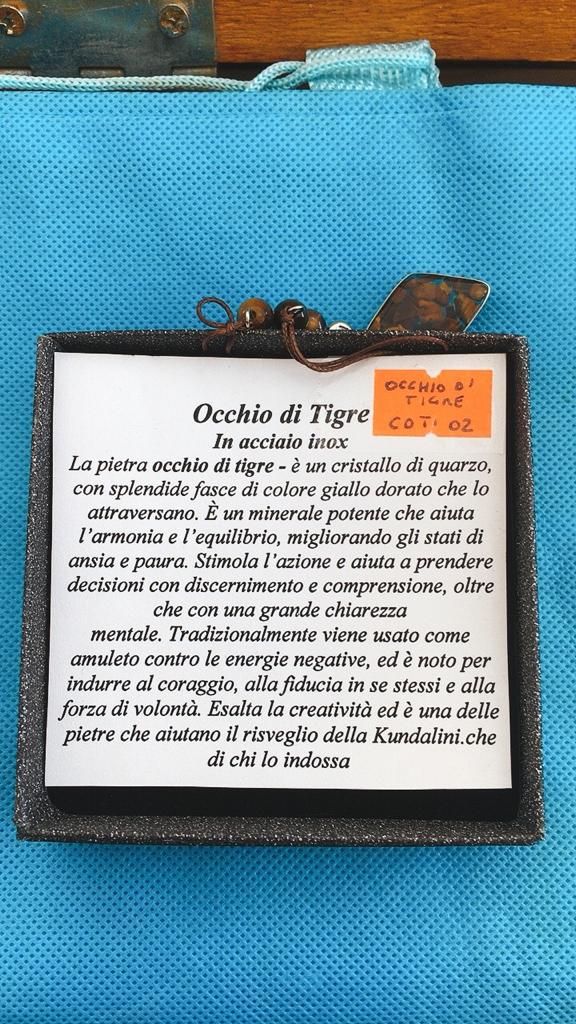 Collana Ciondolo Occhio di Tigre COTi02