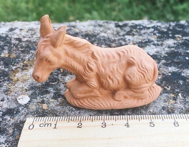 Statuette Terracotta Bue Asinello NPTe14