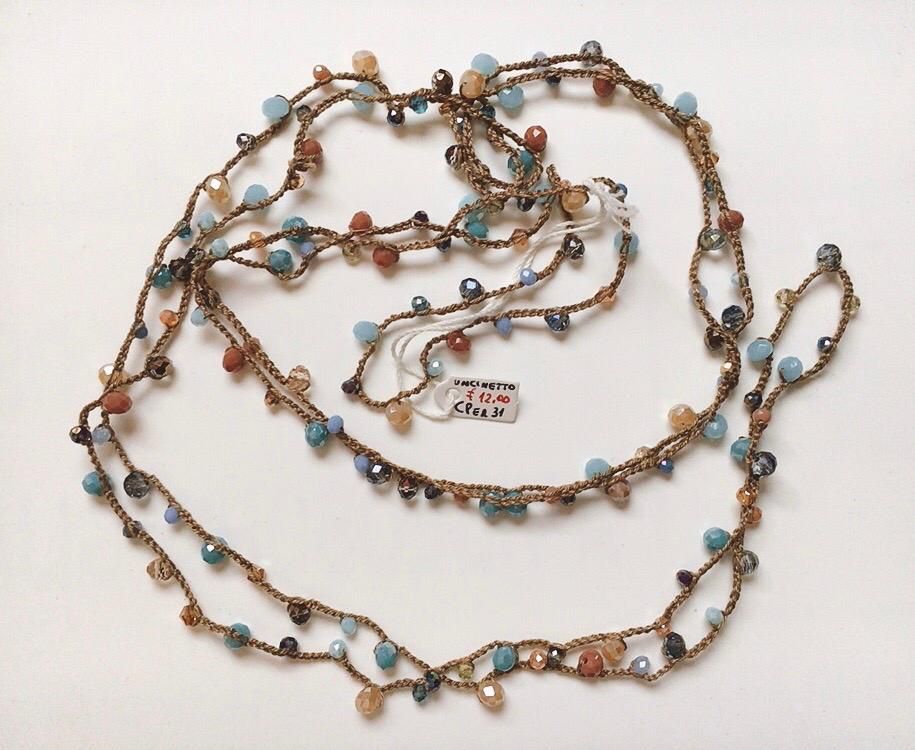 Collana Perline Uncinetto CPer31