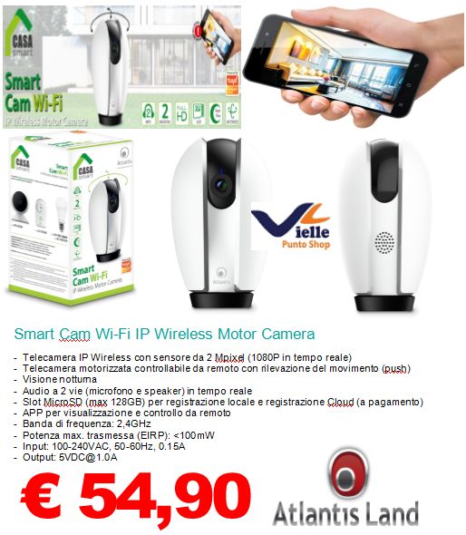 Smart Cam Wi-Fi IP Wireless Motor Camera