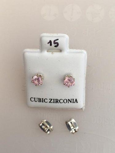 Orecchini Cristallo Rosa CZ015