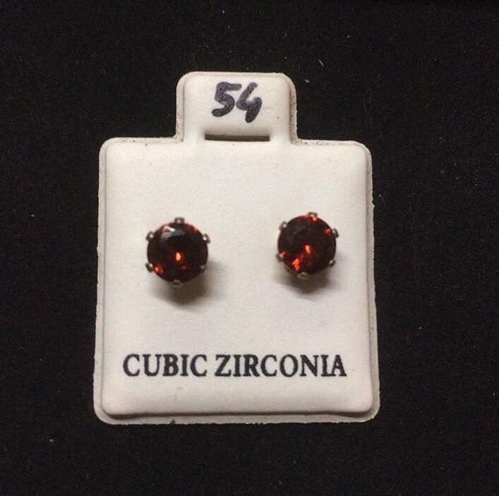 Orecchini Cristalli Rossi CZ054