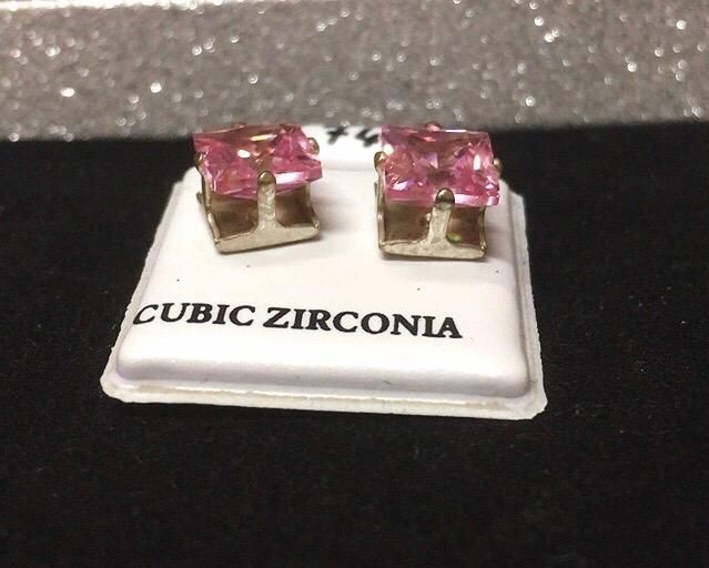 Orecchini Cristalli Rosa CZ074