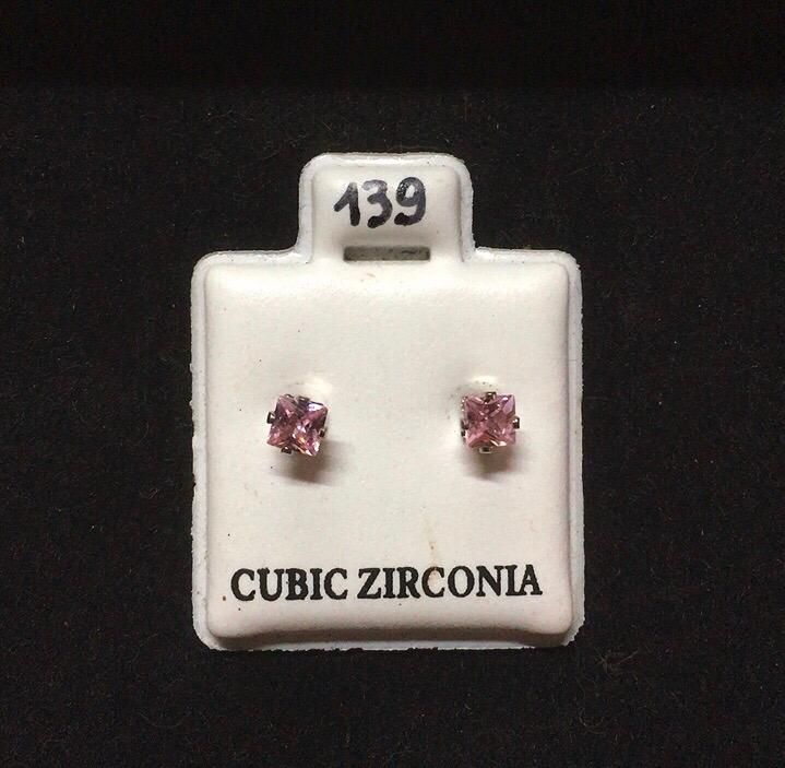 Orecchini Cristalli Rosa CZ139