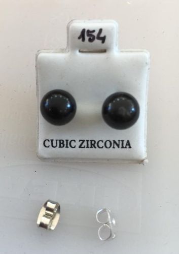 Orecchini Perle Nere Cz154