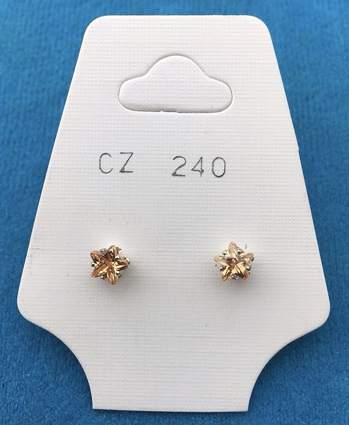 Orecchini Cristalli Beige CZ240