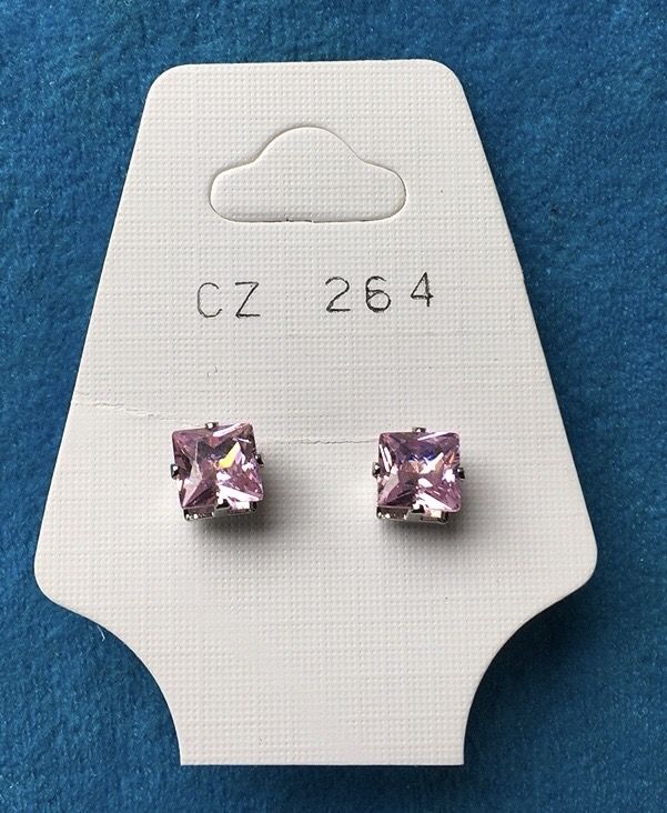 Orecchini Cristalli Rosa CZ264