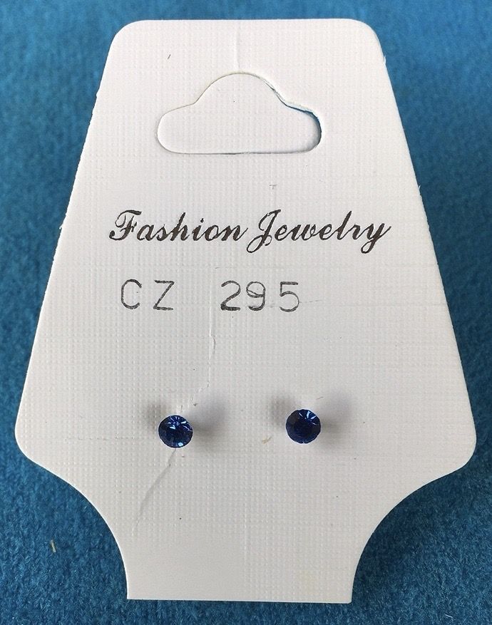 Orecchini Cristalli Blu CZ295