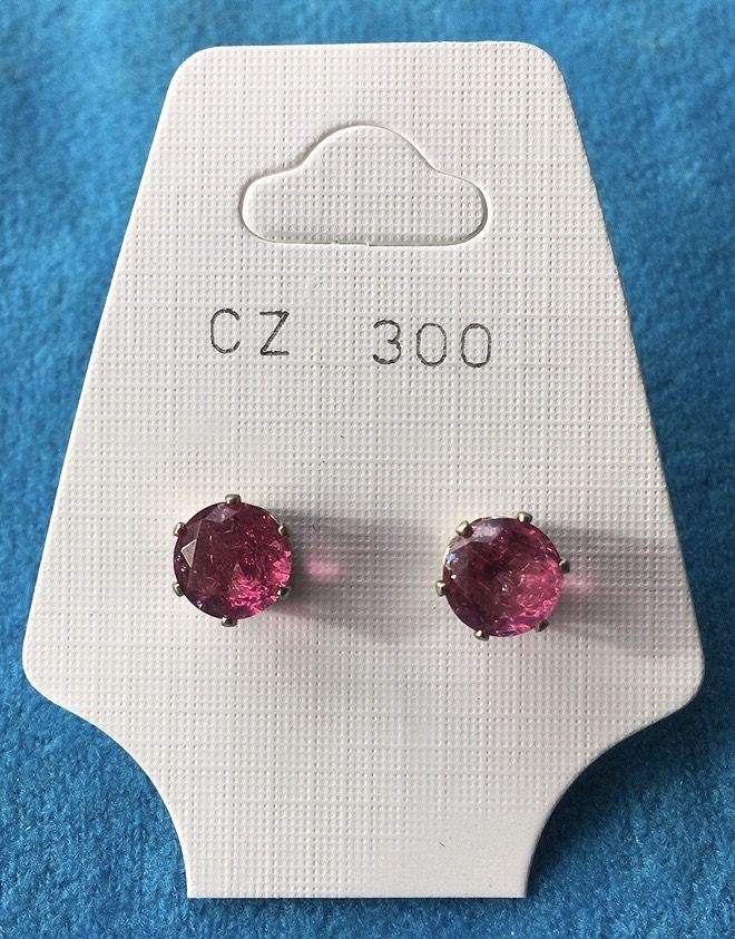 Orecchini Cristalli Fucsia CZ300