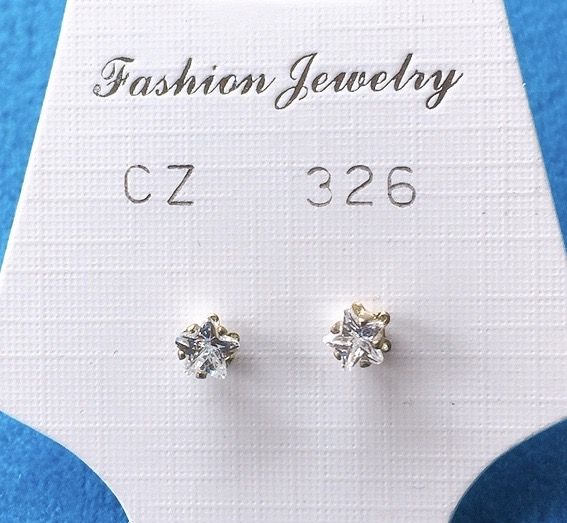 Orecchini Cristalli Bianchi CZ326