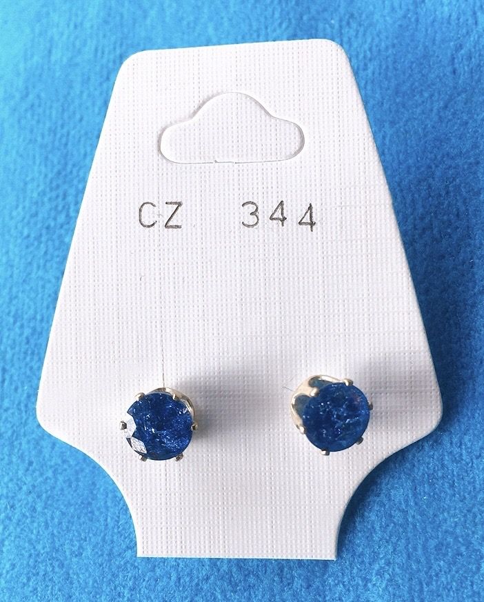 Orecchini Cristalli Blu CZ344