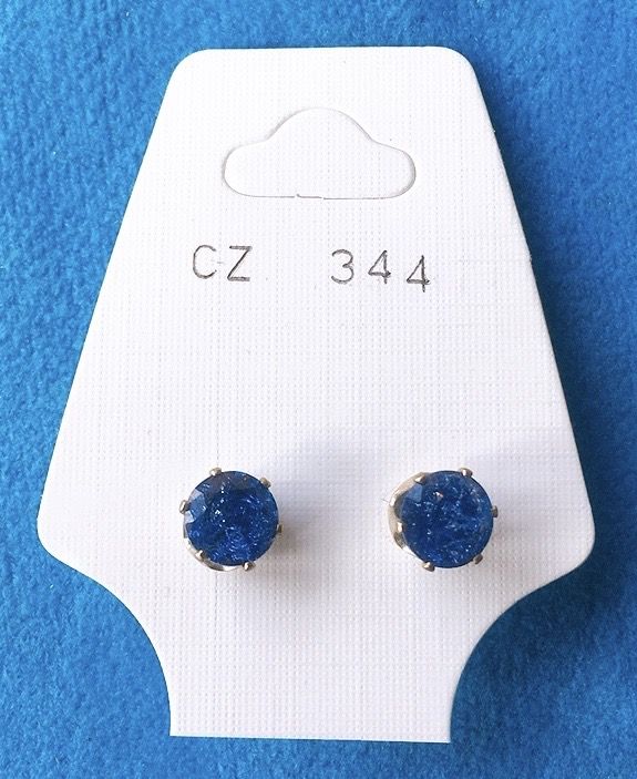 Orecchini Cristalli Blu CZ344