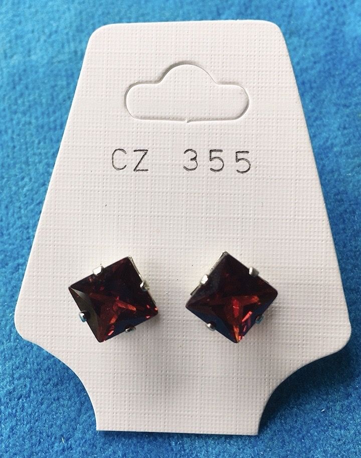 Orecchini Cristalli Verdi CZ355