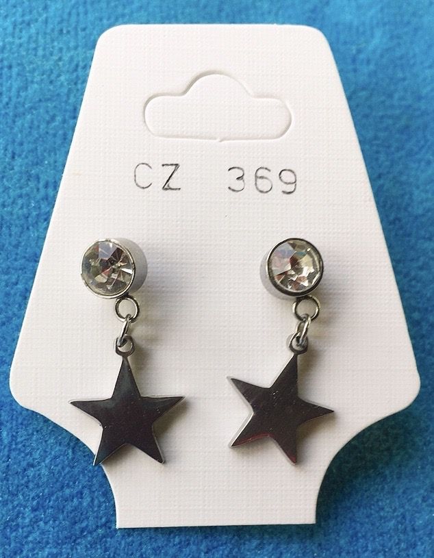 Orecchini Cristallo e Stella CZ369