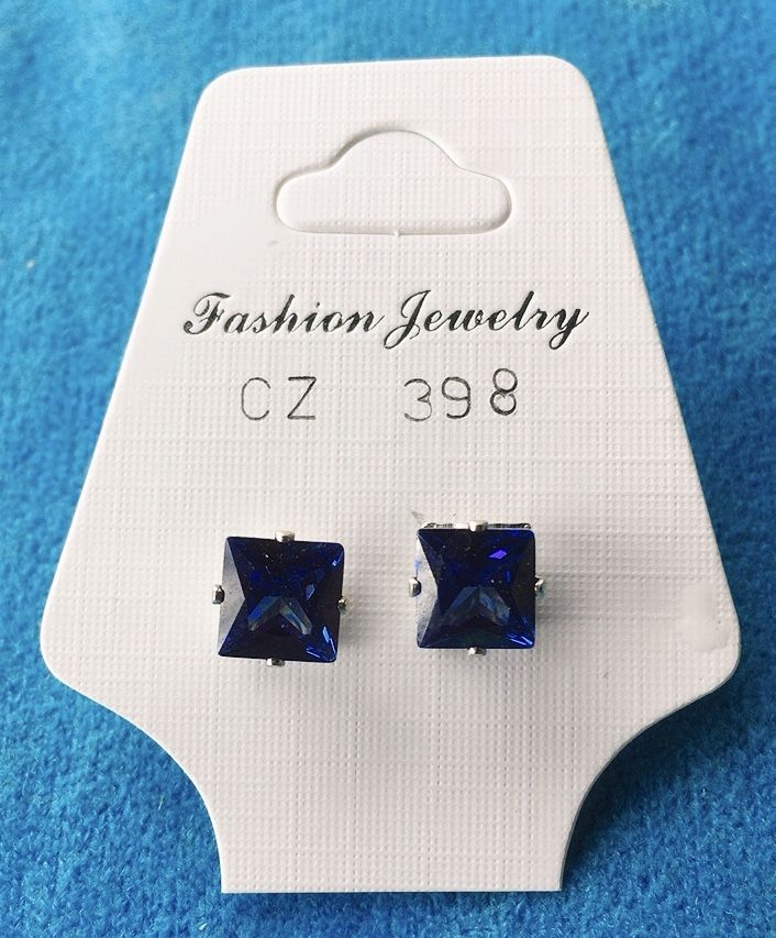 Orecchini Cristalli Blu CZ398