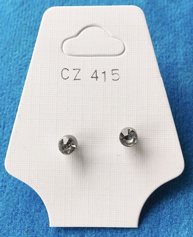 Orecchini Cristalli Bianchi CZ415