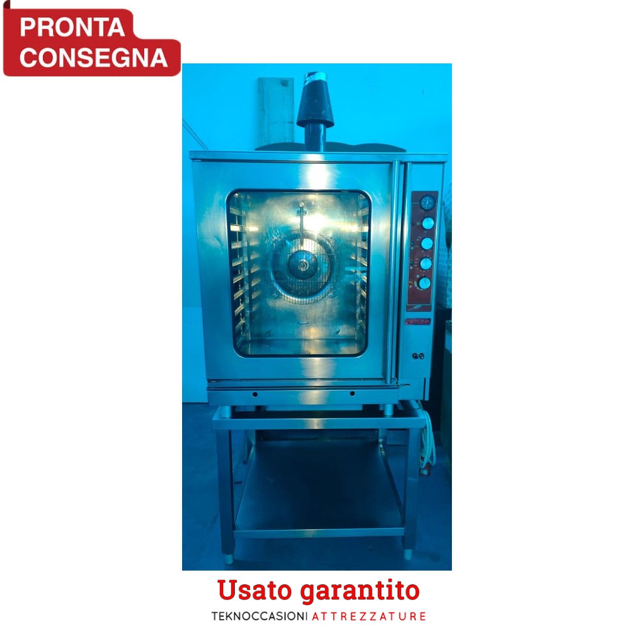 Forno a gas 10 teglie, cottura mista usato