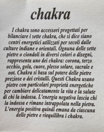 Braccialetto Chakra ( BCha06 )