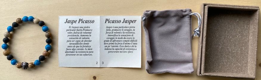 Braccialetto Picasso Jasper e Turchese ( BPJs02 )