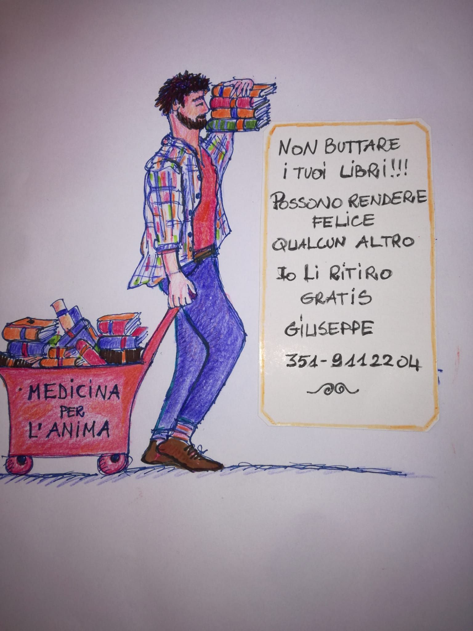 ritiro  libri a domicilio a Roma e provincia