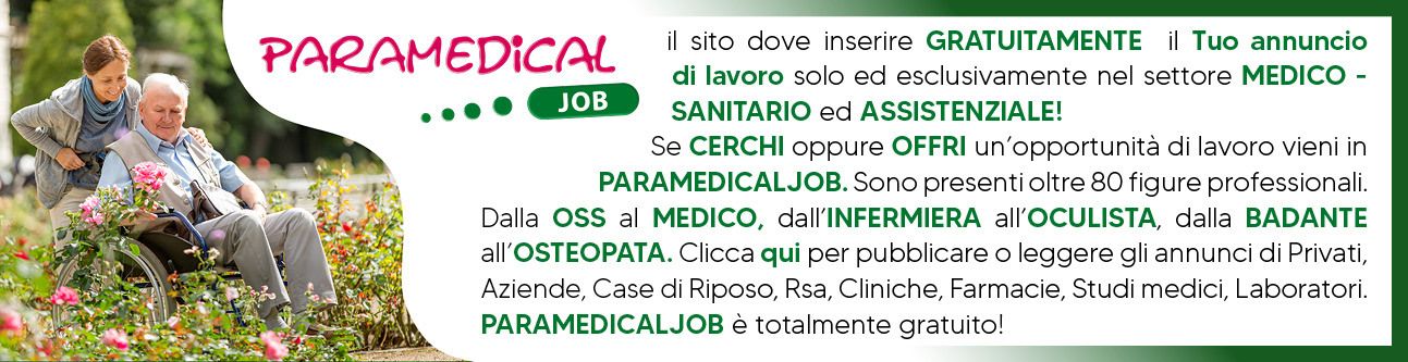 Paramedicaljob lavoro solo in ambito medico sanità