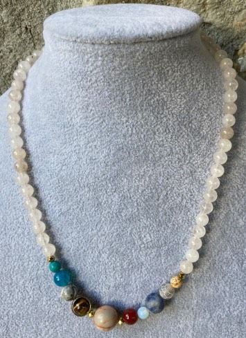 Collana Quarzo Rosa Sistema Solare ( CQRo11 )