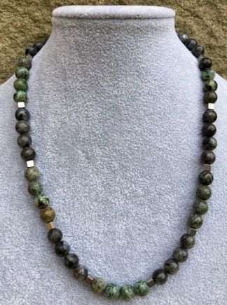 Collana Turchese Africano e Labradorite ( CTur02 )