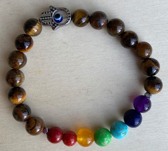 Braccialetto Occhio di Tigre Chakra ( BOTi04 )