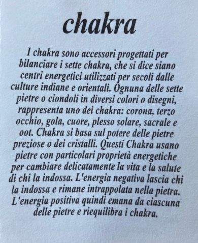 Braccialetto 7 Chakra ( BCha62 )