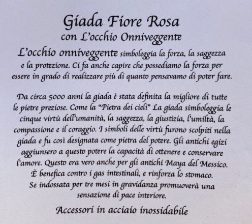 Braccialetto Giada Fiore Rosa ( BGFR01)