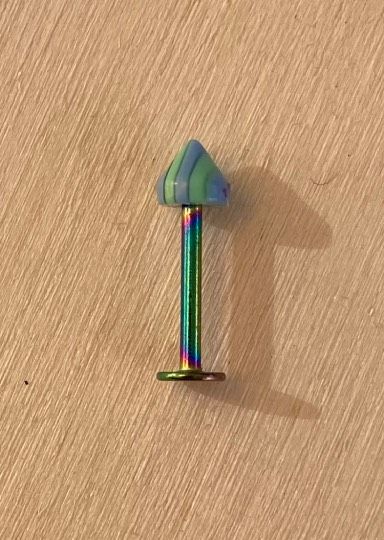 Piercing Labret Blu Cangiante ( PLab49 )