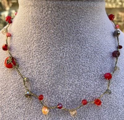 Collana Uncinetto Chakra Radice ( CPer85 )