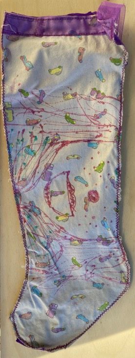 Calza della Befana Viola ( NAdd129 )