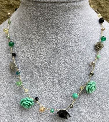 Collana Uncinetto Roselline ( CPer52 )