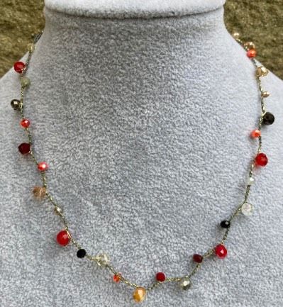 Collana Uncinetto Chakra Radice ( CPer111 )