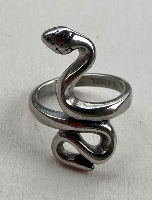 Anello Acciaio Serpente ( Ane54 )