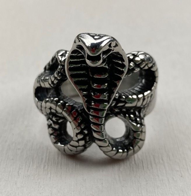 Anello Acciaio Serpente ( Ane08 )