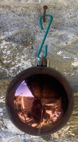 Pallina Marrone Vetro Natale ( NAdd107 )