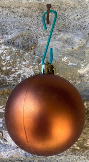Pallina Natale Arancione Satinata ( NAdd136 )