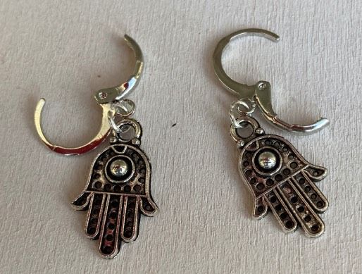Orecchini Cerchietti Mano di Fatima ( OCi09 )