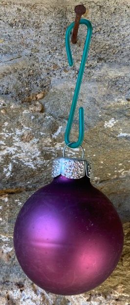 Pallina Natale Viola Satinato ( NAdd148 )