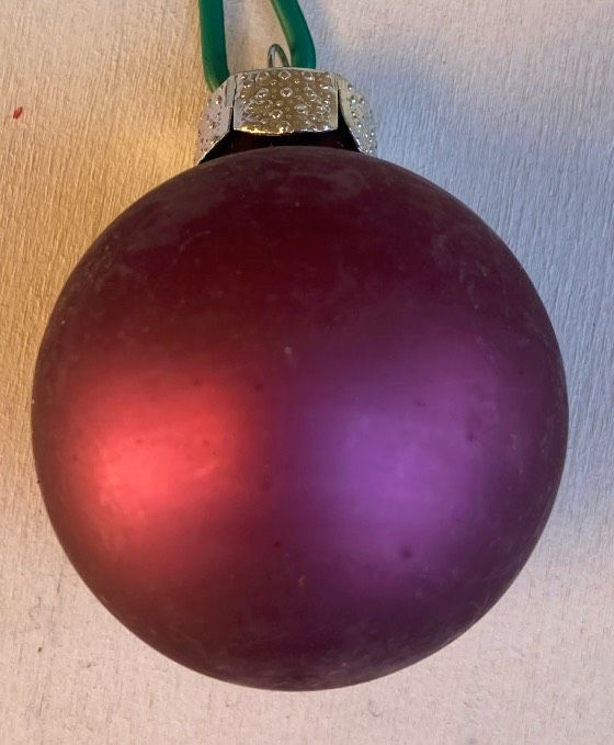Pallina Natale Viola Satinato ( NAdd148 )