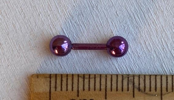 Piercing Nipple Viola Metallizzato ( PNip53 )