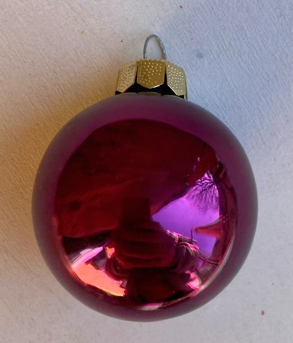 Pallina Vetro Fucsia ( NAdd158 )