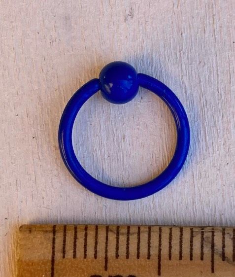 Piercing Nipple Anello Blu ( PNip89 )