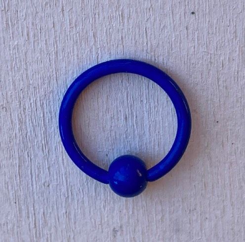 Piercing Nipple Anello Blu ( PNip89 )